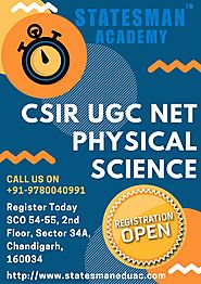 CSIR UGC NET Physical Science Coaching In Chandigarh | Statesman Academy