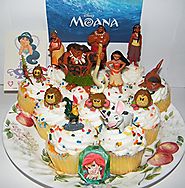 Disney Moana Movie Deluxe Mini Cake Toppers Cupcake Decorations Set of 14 with 12 Figures, a Sparkle Ring and Tattoo ...