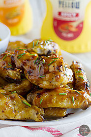 Maple Mustard Grilled Chicken Wings