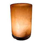 Crystal Allies Gallery: CA SLS-CYD-S Natural Himalayan Cylinder Salt Lamp w/ Dimmable Switch, 6ft UL-Listed Cord and ...