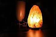 JIC Himalayan Salt Lamps Halite Salt Lamp Ionic Air Purifier-6-8" Natural Shape