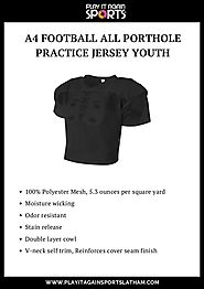 A4 Football All Porthole Practice Jersey Youth
