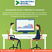 Advanced Excel Corporate Training | Advanced Excel Institute