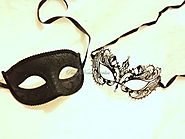 Masquerade mask for men and women Laser cut metal masquerade mask w/ Rhinestones