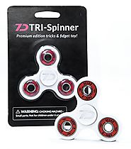 AUTHENTIC 7D CUSTOMS - Built In The USA -- QUIET EDC Fidget/Tricks Spinner - Ultra Durable with FUSED BEARING TECHNOL...