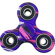 FIDGET DICE Hand Fidget Toy Spinners Stress Reducer with Ceramic Bearing (Purple)
