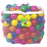 Click N' Play Value Pack of 400 Phthalate Free BPA Free Crush Proof Plastic Ball, Pit Balls - 6 Bright Colors in Reus...