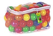Click N' Play Pack of 100 Phthalate Free BPA Free Crush Proof Plastic Ball, Pit Balls - 6 Bright Colors in Reusable a...