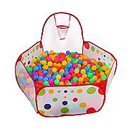 Kuuqa Kids Ball Pit Ball Tent Toddler Ball Pit with Basketball Hoop and Zippered Storage Bag for Toddlers 4 Ft/120CM ...