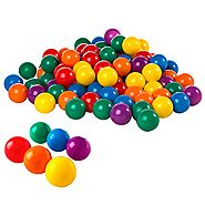 Intex 2-1/2" Fun Ballz - 100 Multi-Colored Plastic Balls, for Ages 2+