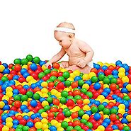 50Pcs Play Balls Soft Plastic Non-Toxic Phthalate-Free Crush-Proof Pit Balls Baby Kids Toy Swim Pit Toys