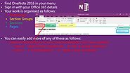 OneNote in One Minute - Getting Started with the Basic Organisation of a Notebook