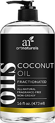 ArtNaturals Premium Fractionated Coconut Oil - 16 oz - 100% Natural & Pure – Therapeutic Grade Carrier and Massage Oi...