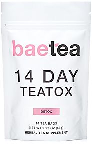 Baetea 14 Day Teatox Detox Herbal Tea Supplement (14 Tea Bags)