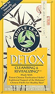 Triple Leaf Tea Chinese Medicinal Detox Triple Leaf Tea Bag, 20 Count