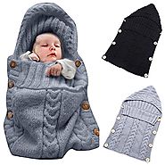 Colorful Newborn Baby Wrap Swaddle Blanket, Oenbopo Baby Kids Toddler Knit Blanket Swaddle Sleeping Bag Sleep Sack St...