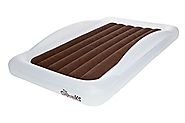 The Shrunks Toddler Travel Bed Portable Inflatable Air Mattress Bed for Toddlers for Travel or Home Use, White, Toddl...