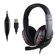 FNSHIP P3-726 Headband Gaming Headset USB Port Wired Stereo Micphone Headphone Earphone for SONY PS3 PS4 PC Game