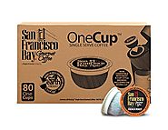 San Francisco Bay OneCup French Roast 80 Count- Single Serve Coffee (Compatible with Keurig)