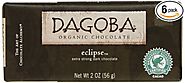DAGOBA Organic ECLIPSE Chocolate Candy Bar, 87% Cacao