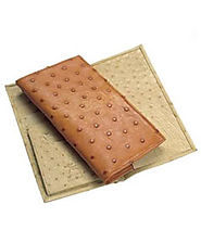 Trendy And Exotic Ostrich Skin Wallets