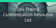 Divi Theme Customization Resource List