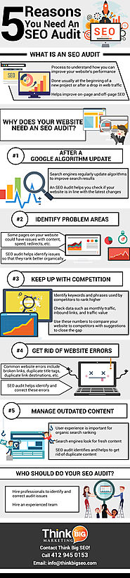 Infographic: 5 Reasons Your Website Needs An SEO Audit