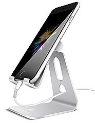 Adjustable Cell Phone Stand, Lamicall iPhone Stand : [UPDATE VERSION] Cradle, Dock, Holder For Switch, iPhone 7 6 6s ...