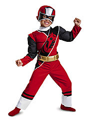 Toddler Red Ranger Ninja Steel Muscle Costume