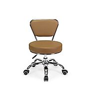 Salon Nail Pedicure Stool Pedicure Chair DAYTON CAPPUCCINO Pneumatic, Adjustable, Rolling Salon Furniture & Equipment