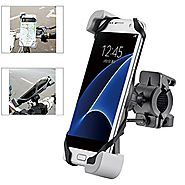 [2017 Secure Clamp] Ogaming Bike Cell Phone Mount Bicycle Motorcycle Handlebar Holder, Universal for iPhone 7 6 Plus ...