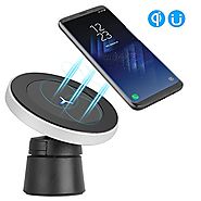 TankShip Magnetic Wireless Car Charger W5,Wireless Charging for Samsung S8 S8+ S8 Plus S7 S7 Edge S6 Edge Plus Note 5...
