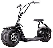 SEEV-800 Electric Lifestyle Fat Tire Scooter 800w Hub Motor E-Bike Bicycle (Black)