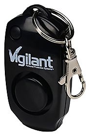 Vigilant 130dB Personal Alarm - Backup Whistle - Button Activated with Hidden Off Button - Bag Purse Key Chain Keyrin...