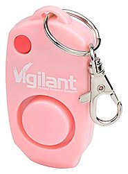 Vigilant 130dB Personal Alarm - Backup Whistle - Button Activated with Hidden Off Button - Bag Purse Key Chain Keyrin...