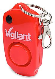 Vigilant 130dB Personal Alarm - Backup Whistle - Button Activated with Hidden Off Button - Bag Purse Key Chain Keyrin...