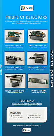 The various Philips CT Detectors Parts available at PhiGEM Parts