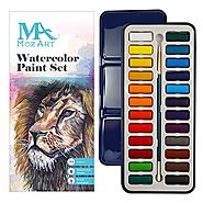 Watercolor Paint Set - 24 vibrant colors - Lightweight and portable - Perfect for budding hobbyists and artists - Pai...