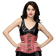 Annalisa Authentic Steel Boned Gothic Punk Underbust Corset