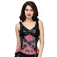 Wholesale Women's Annalisa Authentic Steel Boned Gothic Punk Underbust Corset Online at Viona Corset