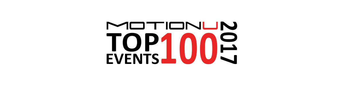 Headline for MotionU's Top 100 Car, Motorcycle & Wheeled Events U.S. 2017
