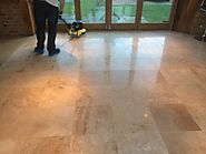 Travertine cleaning and restoration services