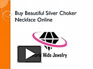Buy Beautiful Silver Choker Necklace Online