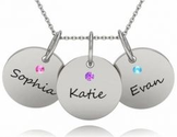 Necklace with Kids Names for Mom