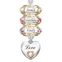Grandma Necklace with Birthstones and Names