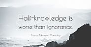 How Half Knowledge Impedes Effective Learning