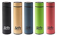 Premium Tea Infuser Thermos Bottle By SoPo Stainless (Black)