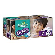 Pampers Cruisers Diapers, Economy Pack Plus, Size 7, 100 Count