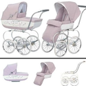 Inglesina SYSTM12PES Classica Pram and Seat with Raincover - Pesca Pink White