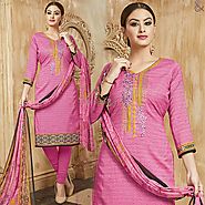 Girls Pink Dress Punjabi Boutique Style A-Shape Sheath Style Top